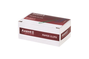 Скріпки Axent з пластиковим покриттям 100шт 4106-А