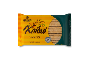 Хлібці злакові хрусткі Galleti м/у 100г