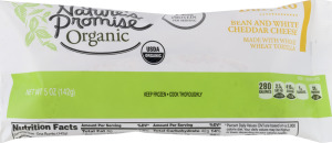 Nature's Promise Organic Burrito Bean and White Cheddar Cheese