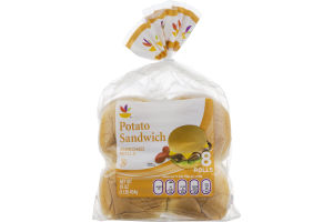 Ahold Potato Sandwich Enriched Rolls - 8 CT