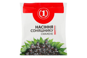 Семечки подсолнечника жареные несоленые ТМ "1" м/у 130г