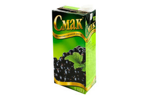 Нектар осветленный стерилизованный черносмородиновый Смак т/п 1л