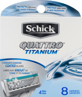 Schick Quattro Titanium Refill Cartridges - 8 CT