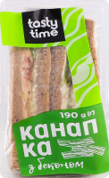 Канапка з беконом, салатом і помідором Tasty Time п/у 190г
