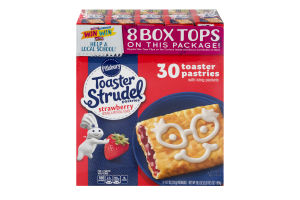 Pillsbury Toaster Strudel Pastries Strawberry - 30 CT