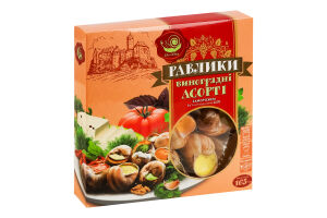 Улитки замороженные виноградные в ракушках в соусе по-Бургундски, по-Дижонски, по-Итальянски Ассорти Eko Ulitka к/у 165г