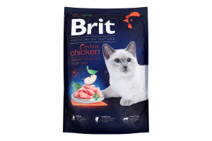 Корм сухий для котів Chiken Indoor Premium Nature Brit д/п 1.5кг