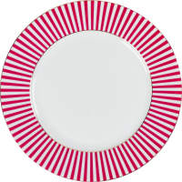 Тарілка PIP Studio Royal Stripes червона 21см