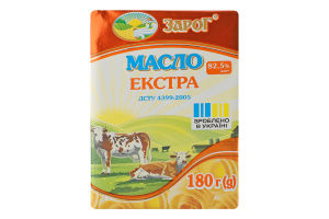 Масло Екстра солодковершкове 82,5% 180г ЗароГ