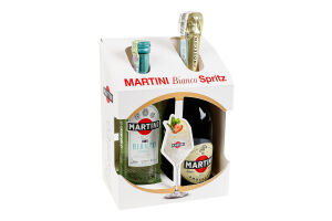 Набір Вермут Bianco білий солодкий 15% 0.5л + вино ігристе Prosecco 11% 0.75л Martini к/у