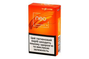 Изделие табакосодержащее для электрического нагревания с фильтром Neo Demi Amber boost 20шт