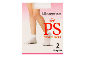Шкарпетки дитячі капронові однотонні 2пари в асортименті Premier Socks