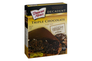 Duncan hines decadent cake Mix, triple chocolate (644209413300)