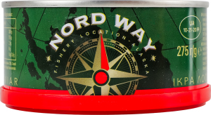 Икра лососевая зернистая соленая Nord Way ж/б 275г