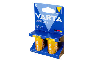 Элемент питания щелочный C 1.5V LR14 Longlife Varta 2шт