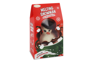 Фігурка з молочного шоколаду Melting Snowman наповнений міні зефірками 75г Only