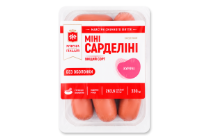 Сардельки Мини Сарделини М'ясна Гільдія в/с лоток 0.33кг