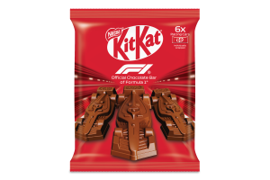 Шоколад молочный с начинкой из какао рисовыми криспами печеньем и кусочками вафель Racing cars Kit Kat м/у 6х11г