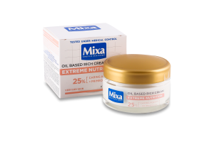 Крем для дуже сухої чутливої шкіри обличчя живильний Екстремальне живлення Mixa 50мл
