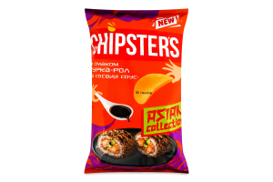 Чипсы картофельные Курица-ролл и соевый соус Asian collection Chipster's м/у 90г