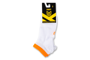 Шкарпетки MovementStandard Fancy №MS M0305S 49 38-41 білий-помаранчевий