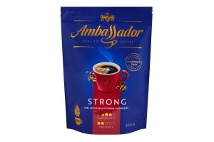 Кофе натуральный растворимый сублимированный Strong Ambassador д/п 200г
