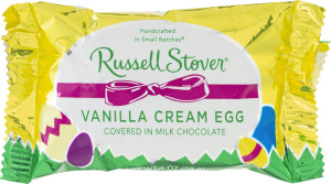 Russell Stover Vanilla Cream Egg in Milk Chocolate