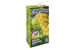 Нектар осветленный пастеризованный Яблоко-виноград Садочок т/п 950мл