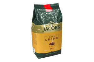 Кофе натуральный жареный в зернах Gold Cafe Crema Jacobs м/у 1кг