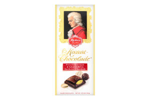 Шоколад темний з фісташково-марципановою начинкою Mozart Reber к/у 100г