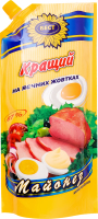 Майонез 67% на яєчних жовтках Кращий Бест д/п 650г
