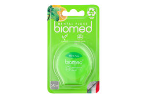 Нить зубная 50м Mint&Yuzu Biomed 1шт