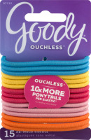 Goody Ouchless No-Metal Elastics - 15 CT