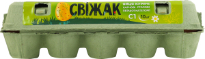 Яйца куриные пищевые столовые C1 Свіжак к/у 10шт