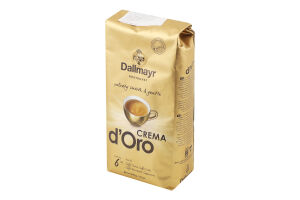 Кава Crema d'Oro в зернах смажена 500г м/у Dallmayr