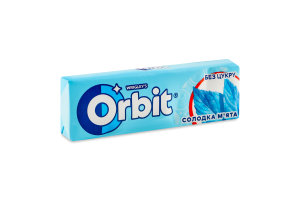 Резинка жевательная без сахара с подластителями Сладкая мята Orbit м/у 14г