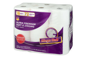 Ahold Ultra Premium Soft & Strong Bath Tissue - 18 CT