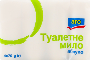 Мило туалетне тверде марки К Яблуко Aro 4x70г