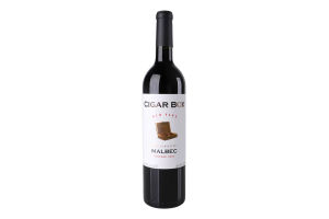 Вино 0.75л 14.5% красное сухое Мальбек Cigar Box бут