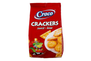 Крекер со вкусом ветчины Croco м/у 100г