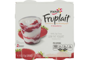 Yoplait Fruplait Low Fat Yogurt Strawberry - 4 CT