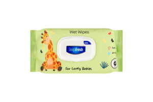 Серветки вологі дитячі Little Lamb 120шт з клапаном Deep Fresh