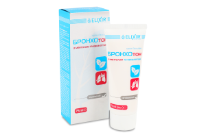 Крем-бальзам Бронхотон з ментолом та евкаліптом 75мл Еліксір