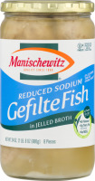 Manischewitz Reduce Sodium Gefilte Fish In Jelled Broth