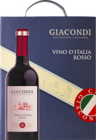 Вино 3л 12% червоне сухе Vino D`italia Rosso Giacondi к/у
