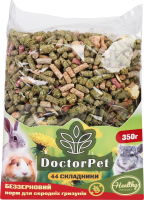 Корм д/малих гризунів беззерновий 44складники 350г Doctor Pet