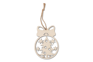 Підвіска новорічна дерево 8см в асортименті Цицак