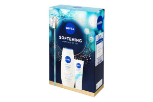 Набір косметичний Гель-догляд для душу Creme soft 250мл + Крем для обличчя, рук та тіла Soft 75мл Softening Nivea 2шт