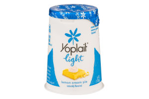 Yoplait Light Fat Free Yogurt Lemon Cream Pie