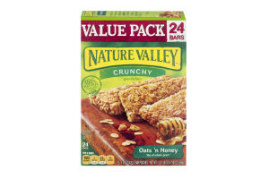 Nature Valley Crunchy Granola Bars Oats 'n Honey Value Pack - 12 CT